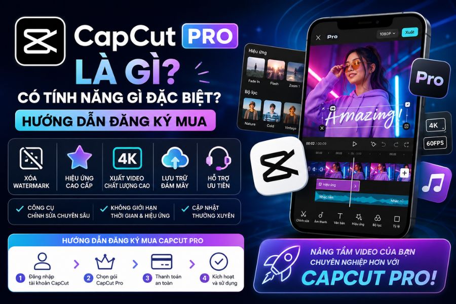 CapCut Pro là gì, có tính năng gì đặc biệt? Hướng dẫn đăng ký mua CapCut Pro