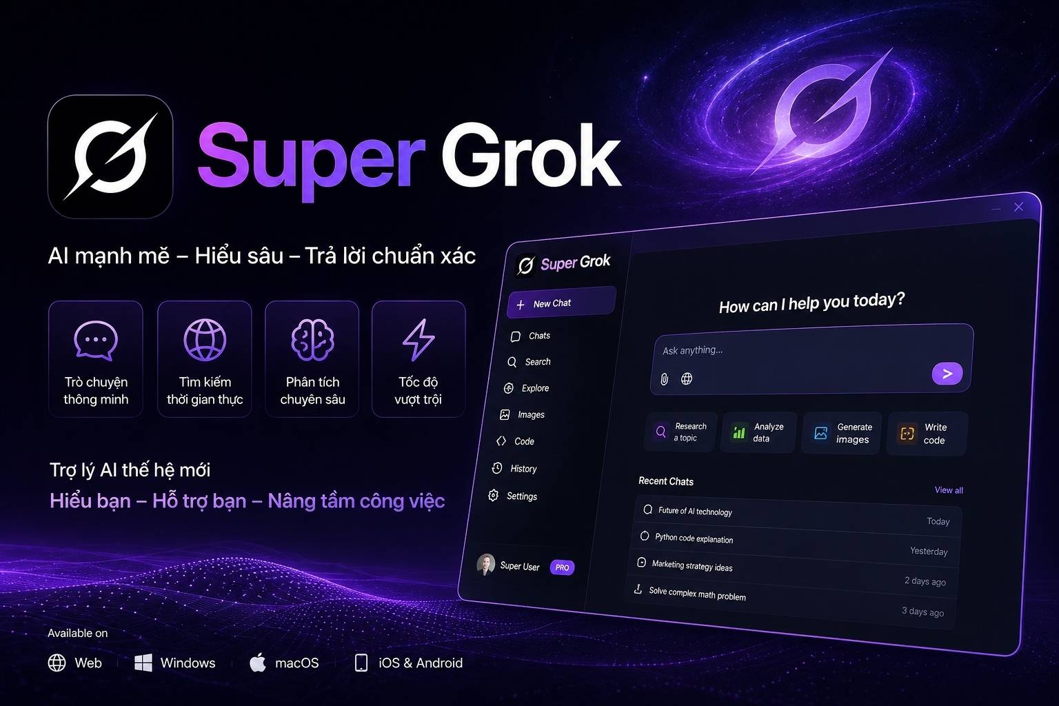 Tài khoản Super Grok AI (Grok 4) chính chủ