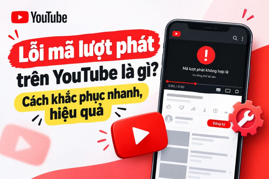 Lỗi mã lượt phát trên YouTube là gì? Cách khắc phục nhanh, hiệu quả
