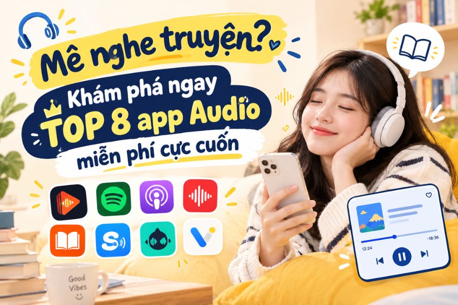 Mê nghe truyện? Khám phá ngay TOP 8 app Audio miễn phí cực cuốn