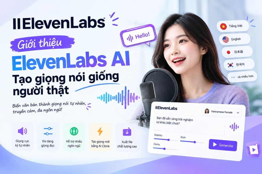 Giới thiệu ElevenLabs AI tạo giọng nói giống người thật