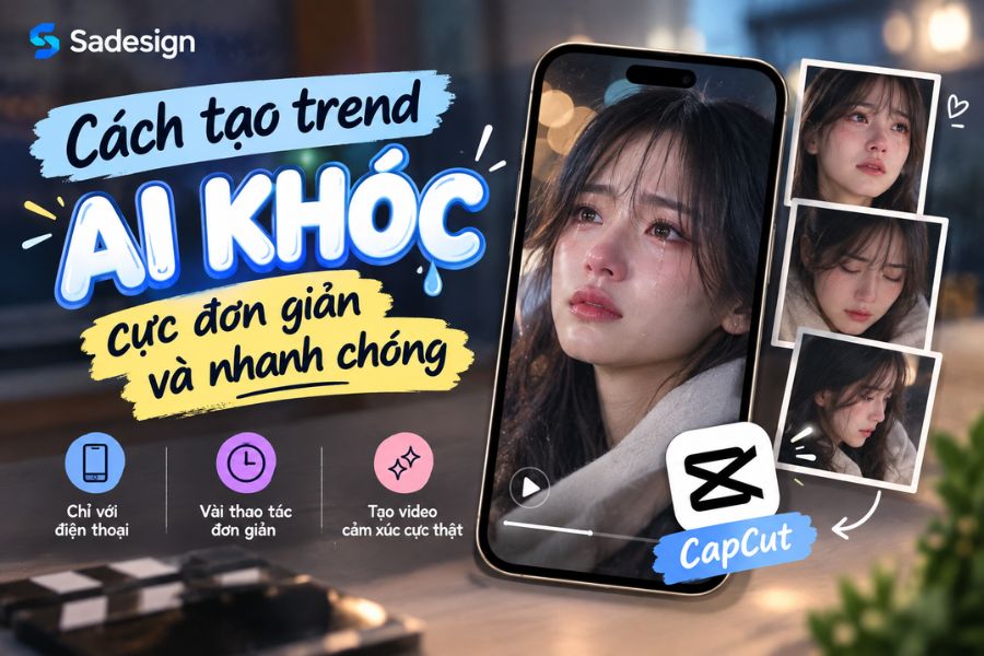 Cách tạo trend AI khóc cực đơn giản và nhanh chóng