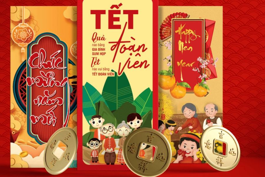 Tự thiết kế bao lì xì Tết 2027 bằng Canva cực đơn giản tại nhà