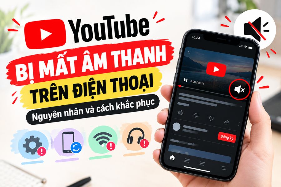 YouTube bị mất âm thanh trên điện thoại: Nguyên nhân và cách khắc phục