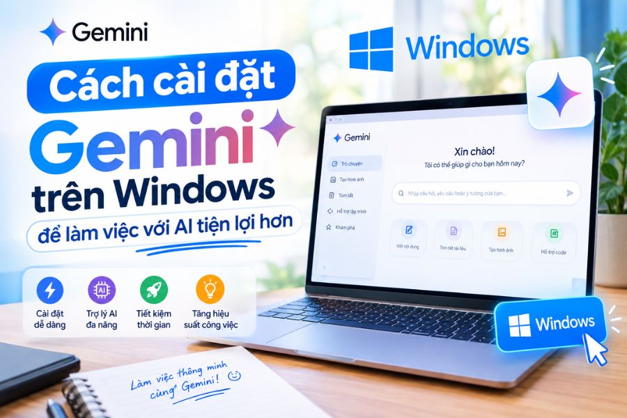 Cách cài đặt Gemini trên Windows để làm việc với AI tiện lợi hơn