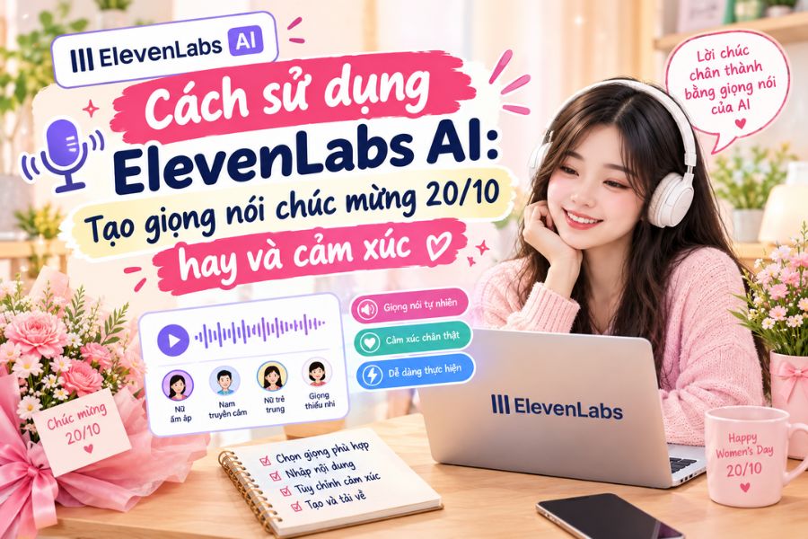 Cách sử dụng ElevenLabs AI: Tạo giọng nói chúc mừng 20/10 hay và cảm xúc