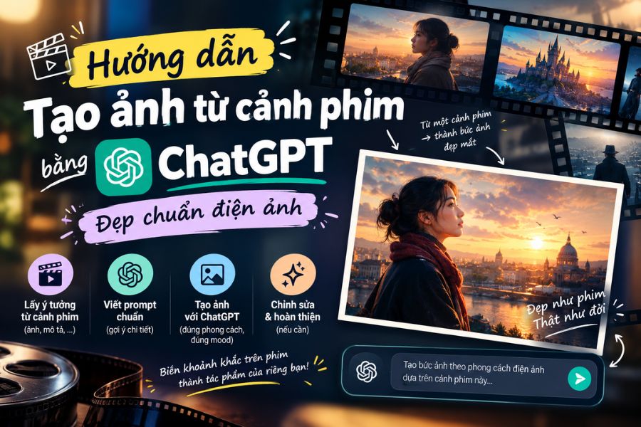 Hướng dẫn tạo ảnh từ cảnh phim bằng ChatGPT đẹp chuẩn điện ảnh