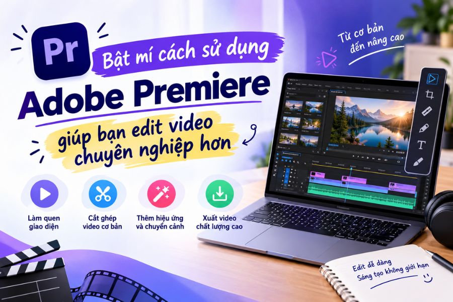 Bật mí cách sử dụng Adobe Premiere giúp bạn edit video chuyên nghiệp hơn